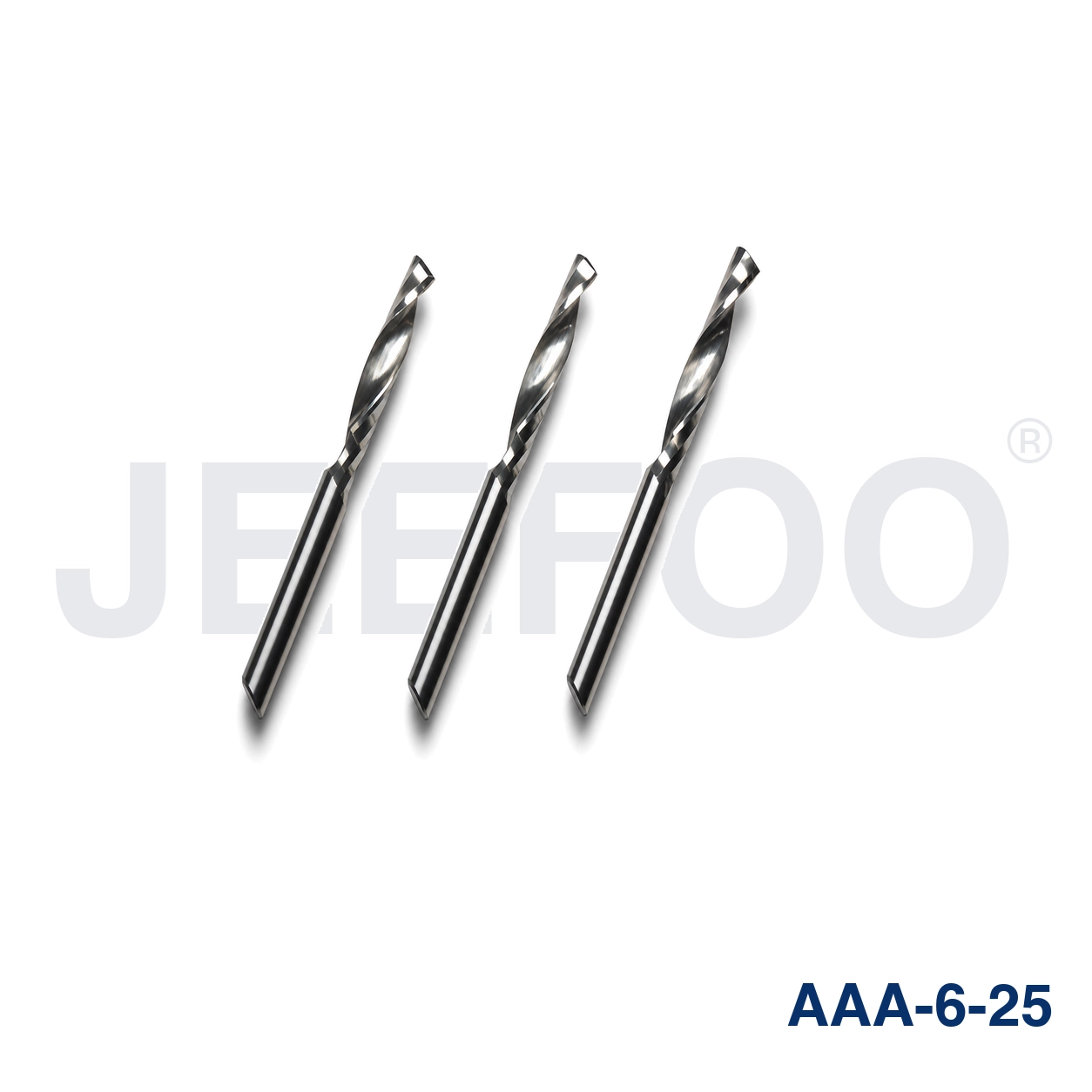 6x25 AAA single spiral flute CNC router bit detail B