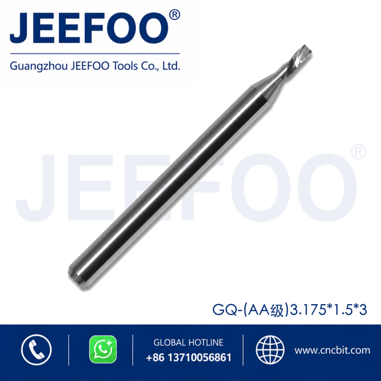 1.5x3 One Spiral Left-Helical Cutter – Solid Carbide Down Cut Router Bit product image