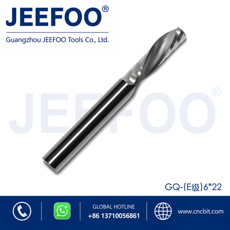 6x22 One Spiral Left-Helical Cutter – Solid Carbide Down Cut Router Bit product image