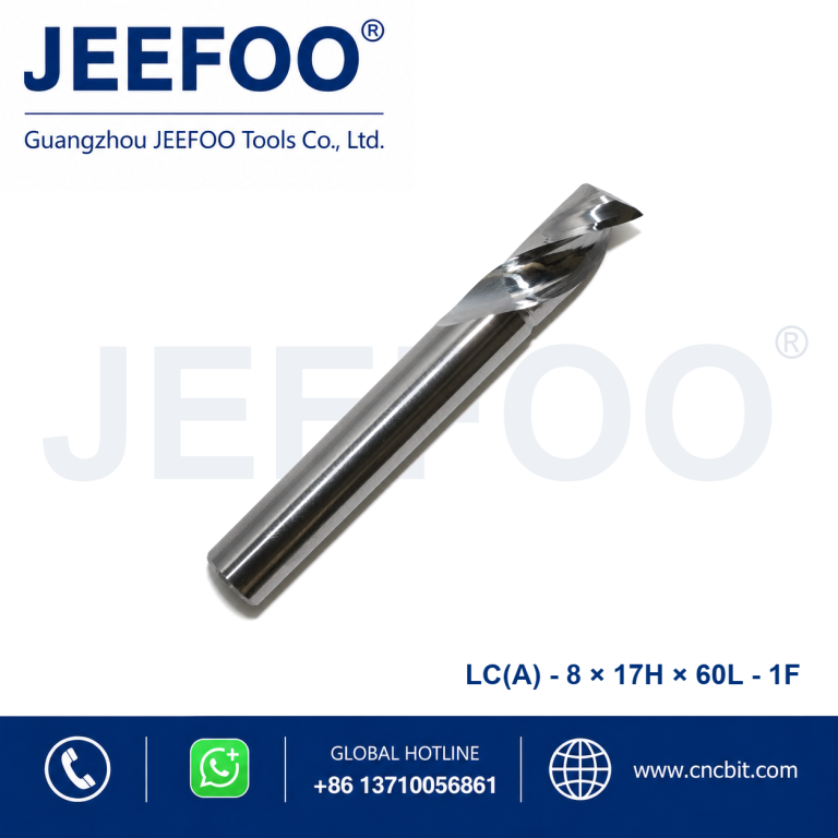 8x17x60L Single Flute Aluminum End Mill for Smooth CNC Cutting