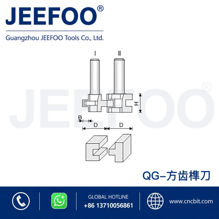 QG T-Type Tenon Cutter Set product image