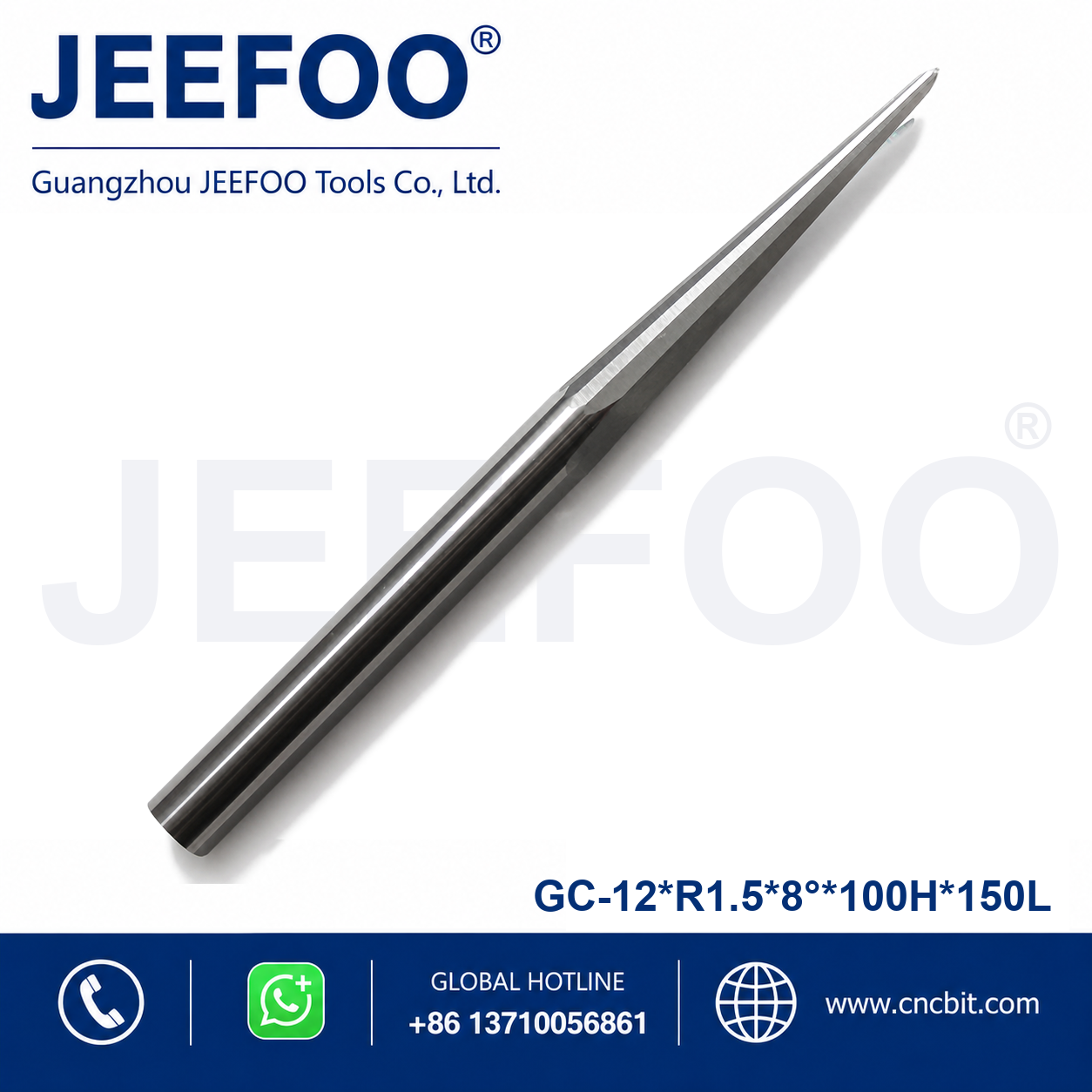 12x100HxR1.5x8x150L taper ball end mill product image