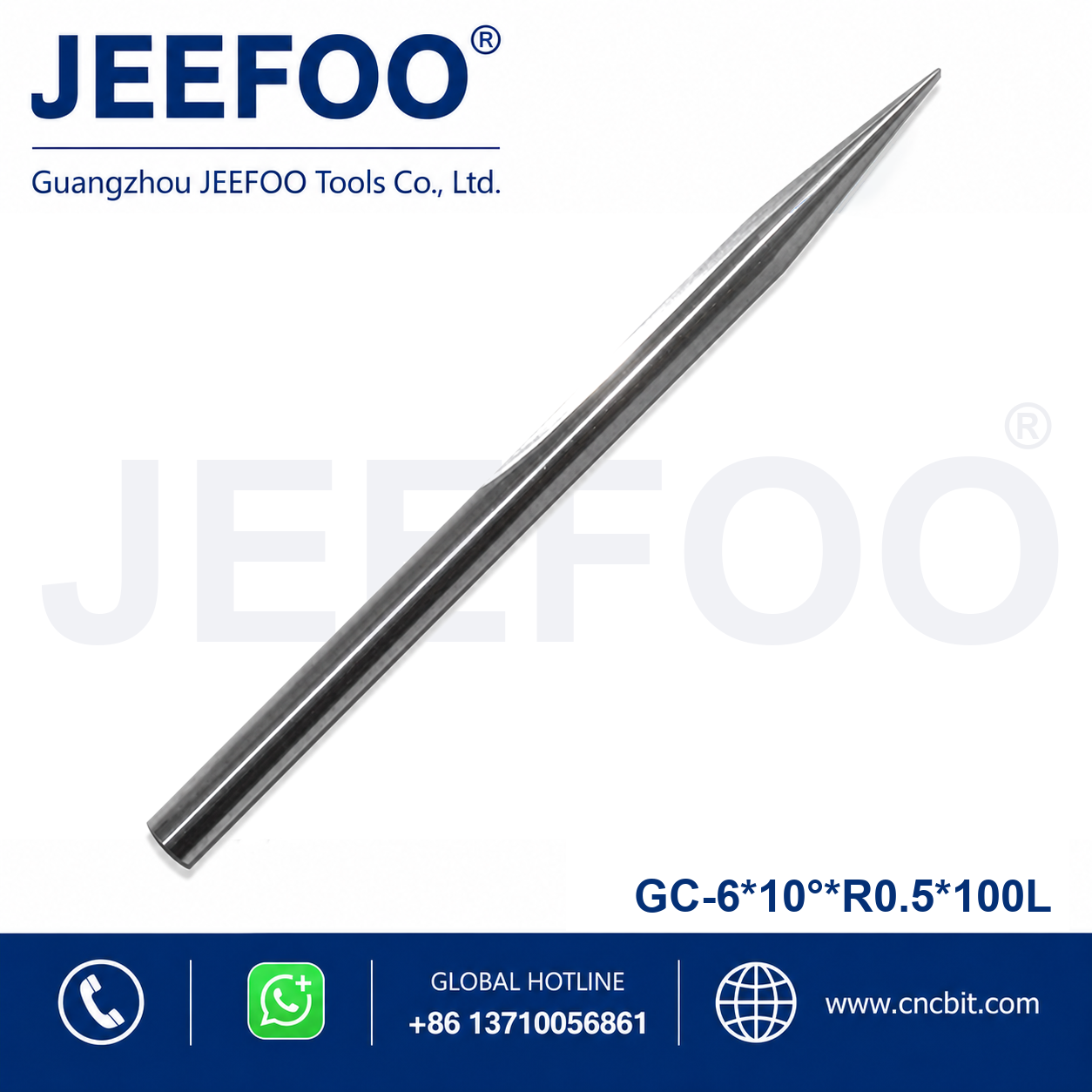6x10xR0.5x100L taper ball end mill product image