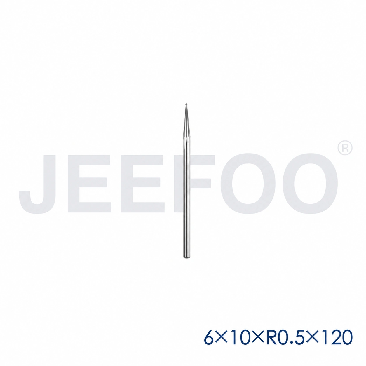 6x10xR0.5x120L taper ball end mill dimensions A