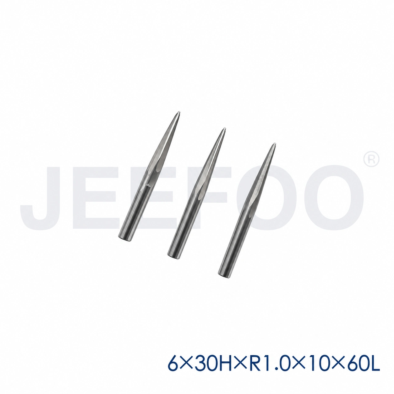 6x30HxR1.0x10x60L taper ball end mill dimensions B