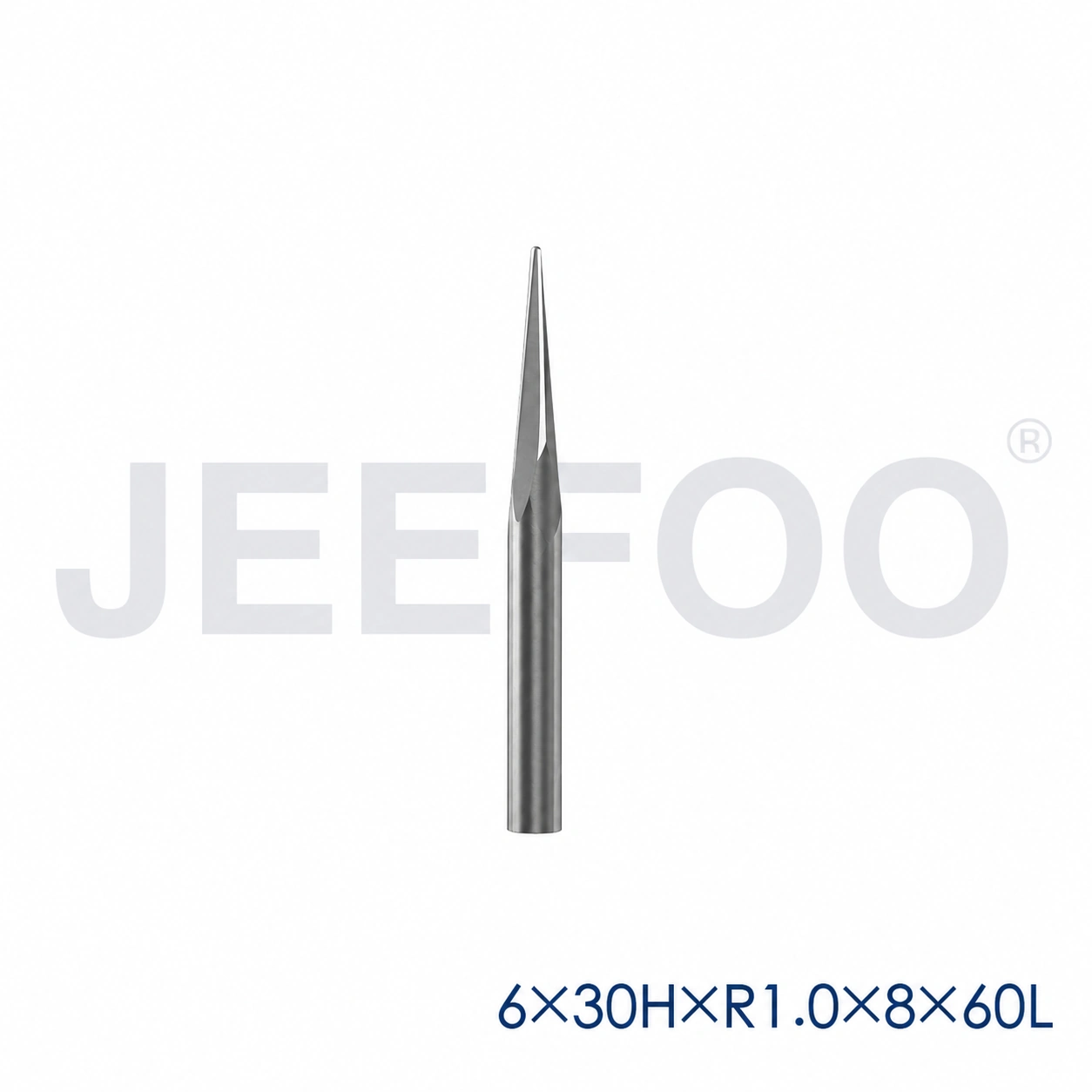 6x30HxR1.0x8x60L taper ball end mill dimensions A