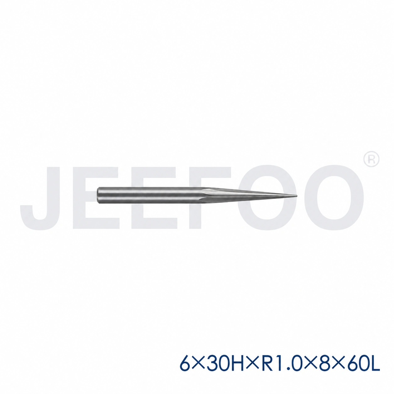 6x30HxR1.0x8x60L taper ball end mill dimensions B