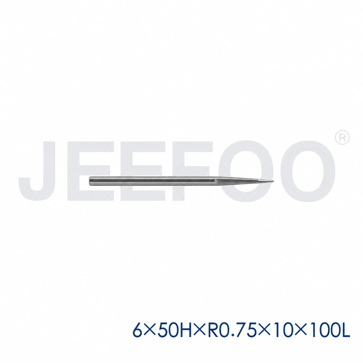 6x50HxR0.75x10x100L taper ball end mill dimensions A