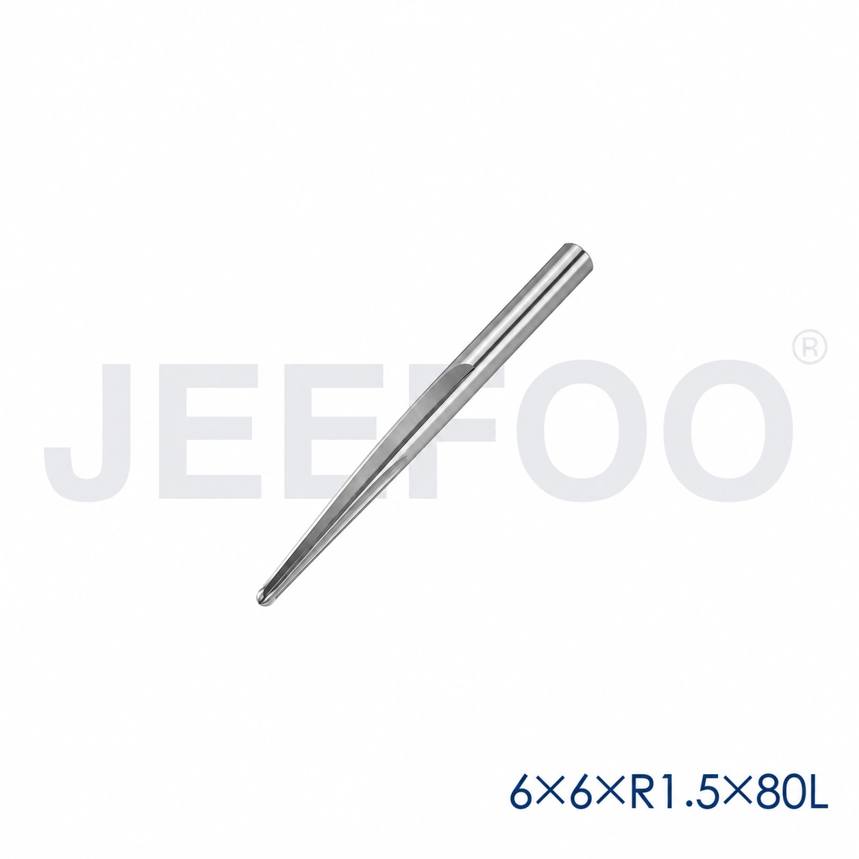 6x6xR1.5x80L taper ball end mill dimensions B