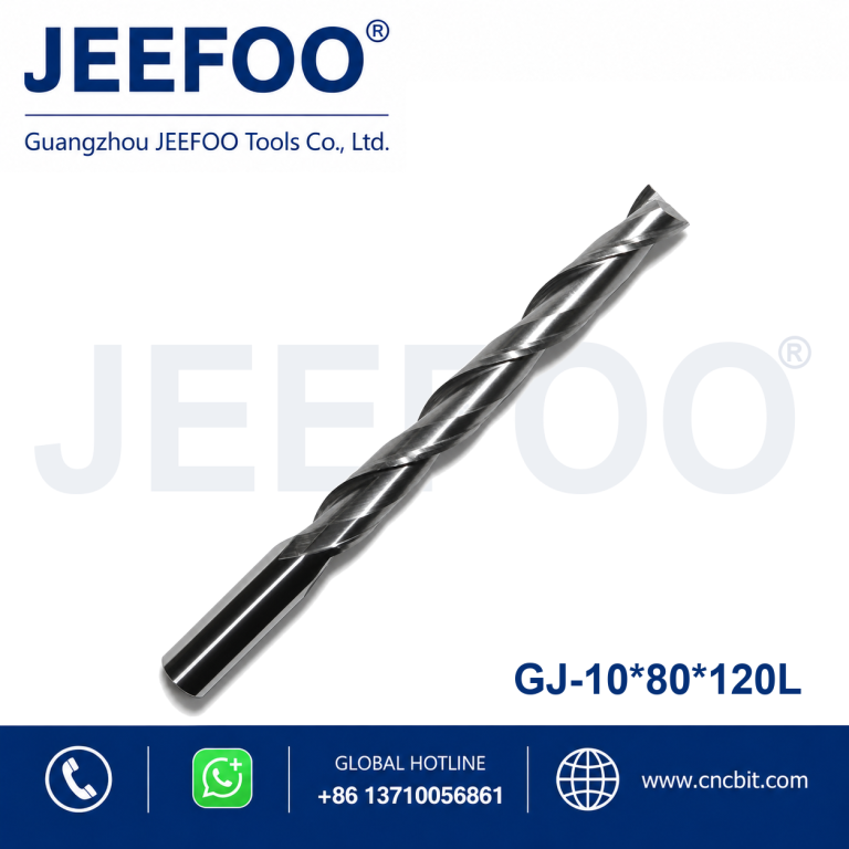 10x80x120 Two Spiral Flute Bits - Double Flutes Solid Carbide CNC Milling Cutter Router Bit 6*42 End Mill Spiral Wood Engraving Bit product image