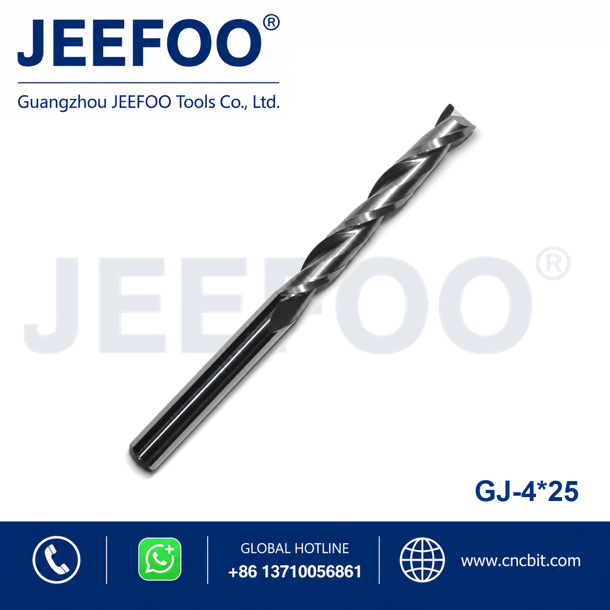 4x25 Two Spiral Flute Bits CNC router cutter