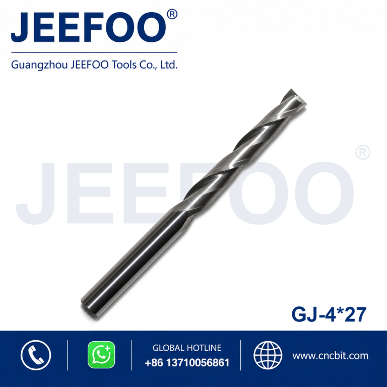 4x27 Two Spiral Flute Bits - Solid Carbide End Milling/Two flute sprial bits/cnc router bits product image