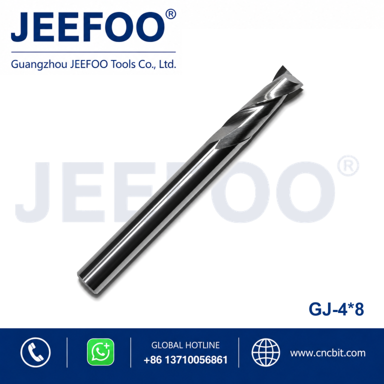 4x8 Two Spiral Flute Bits - Two Flutes Spiral Carbide Tools, Carving Tool Bits, Engraving Tool Cutters for CNC Router Machine product image
