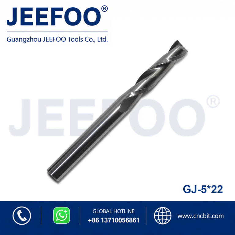 5x22 Two Spiral Flute Bits - Double Flute Carbide Mill Spiral Cutter Wood CNC Router Bits product image