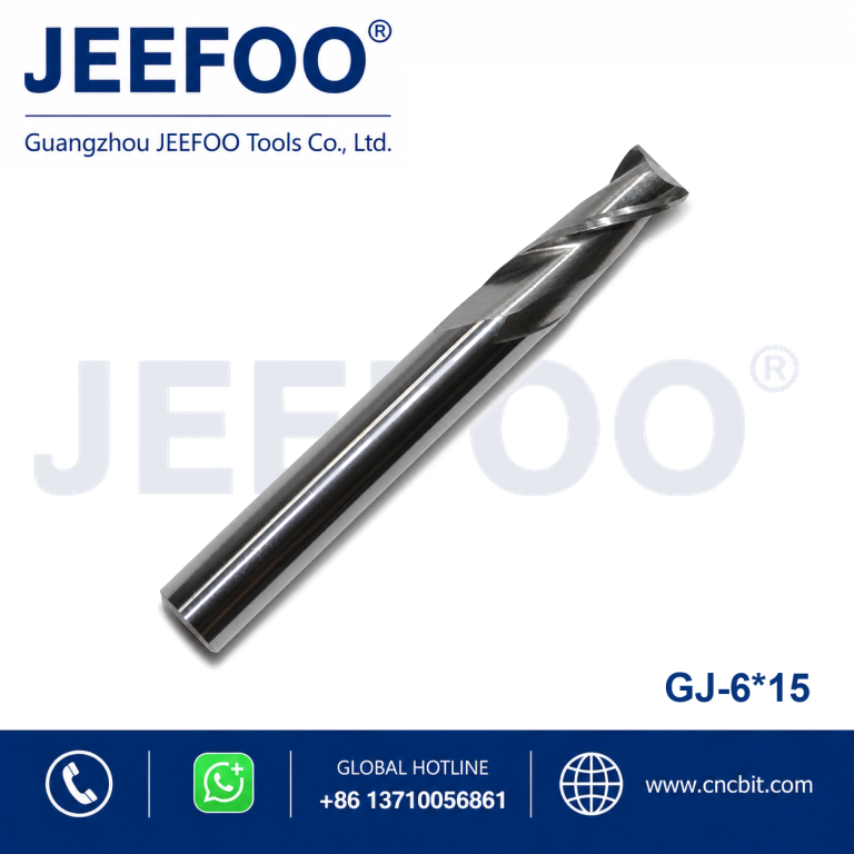 6x15 Two Spiral Flute Bits - Solid Carbide End Milling/Two flute sprial bits/cnc router bits product image