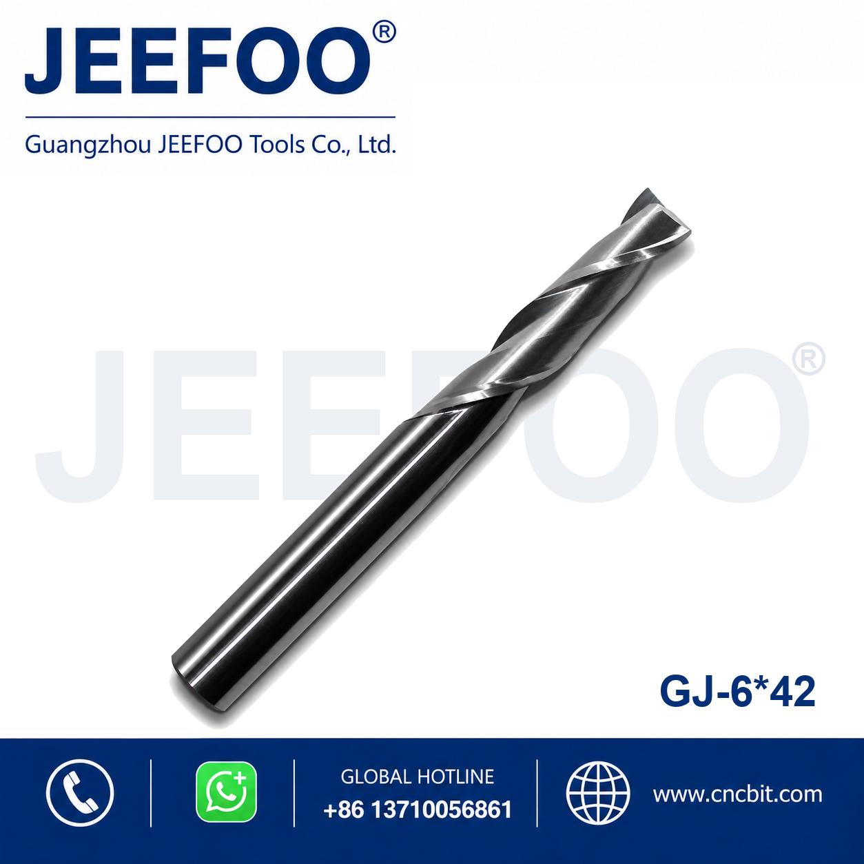 6x42 Two Spiral Flute Bits CNC router cutter