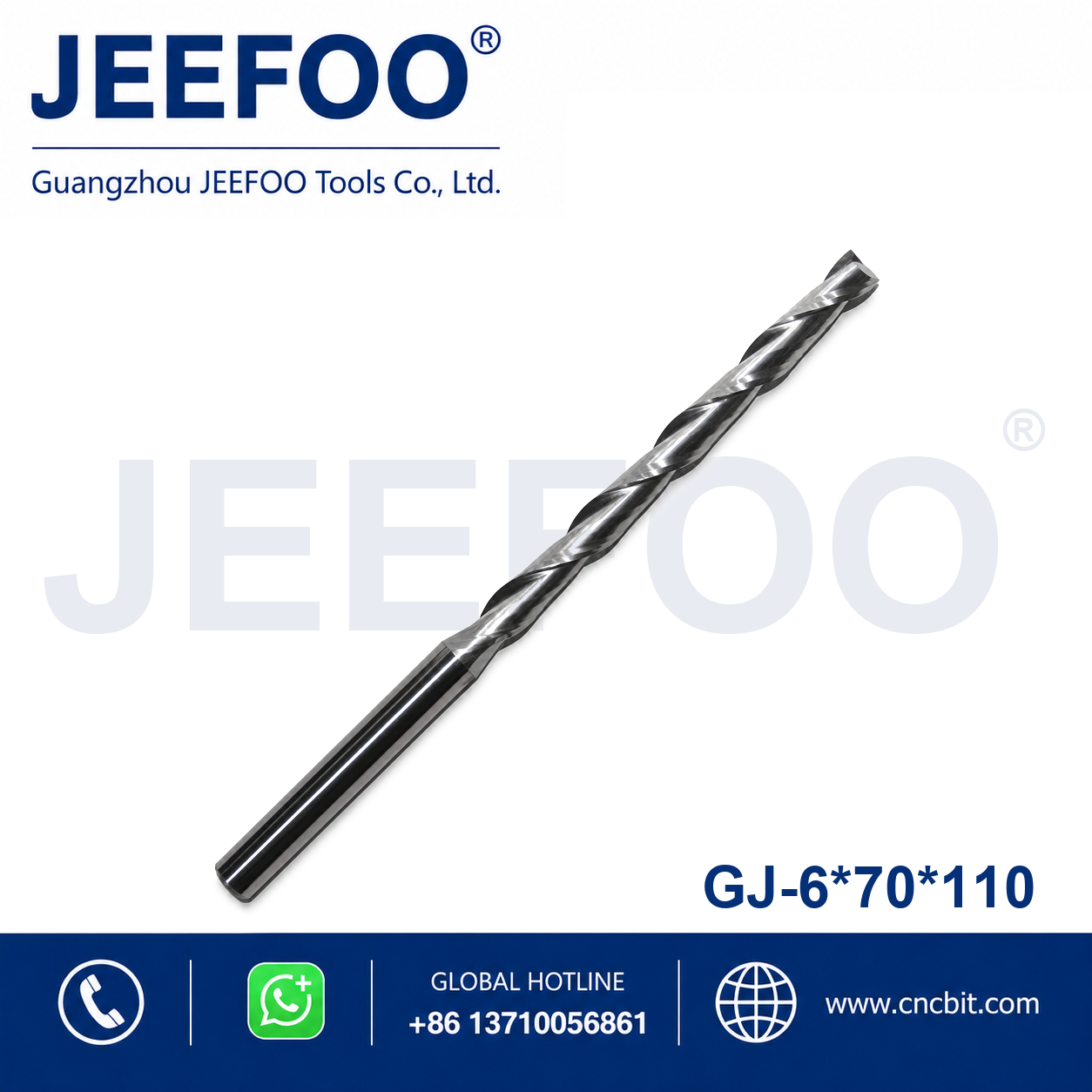 6x70x110 Two Spiral Flute Bits CNC router cutter