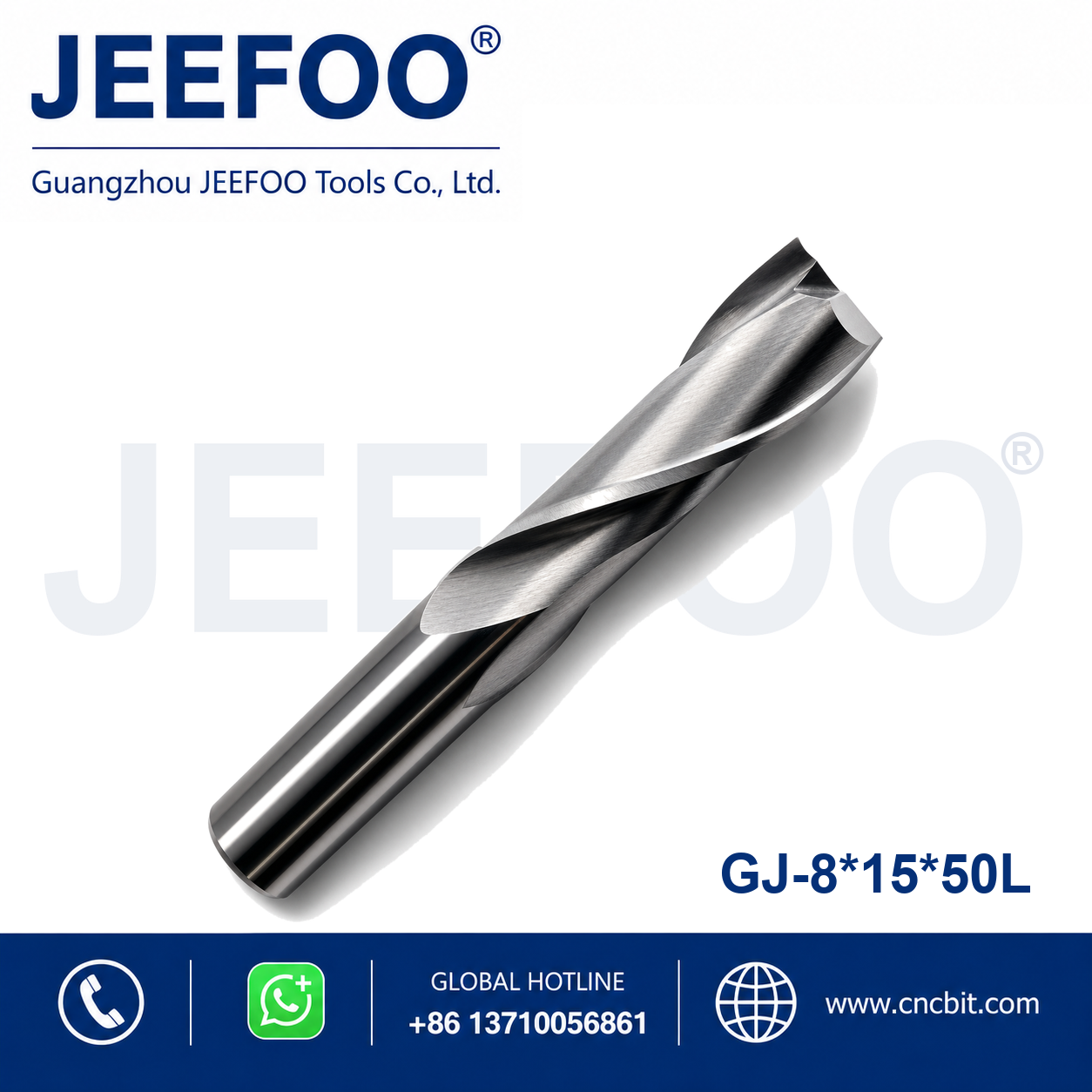 8x15x50 Two Spiral Flute Bits CNC router cutter