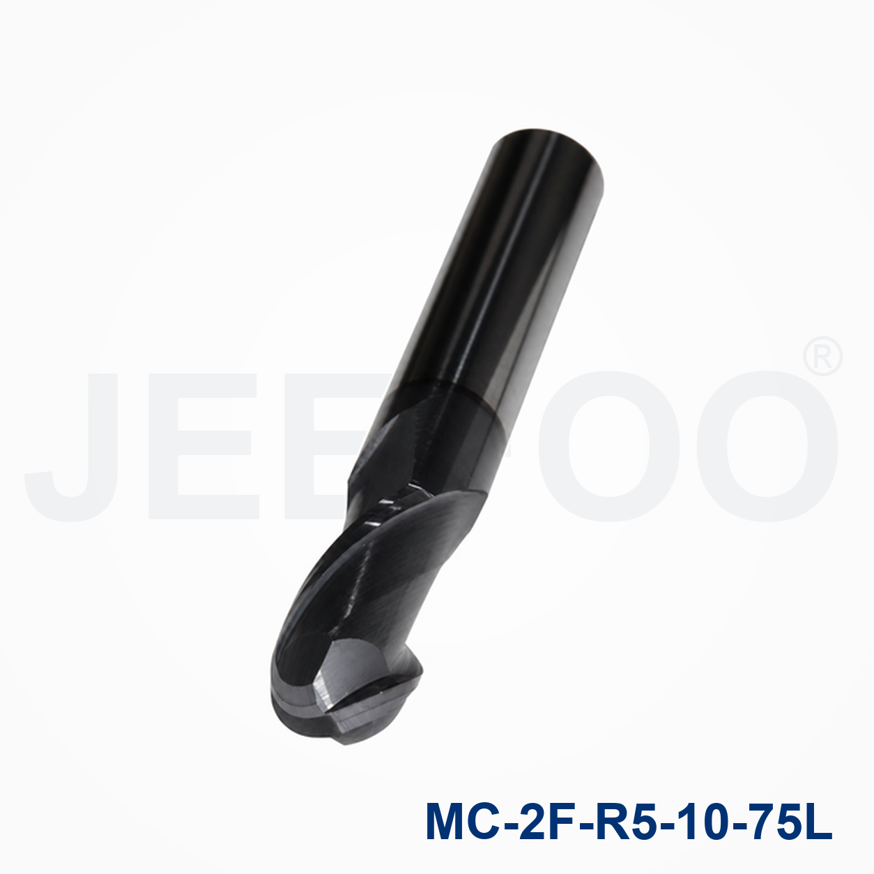 2FxR5x10x75L Solid Carbide Ball Nose End Mill machining detail