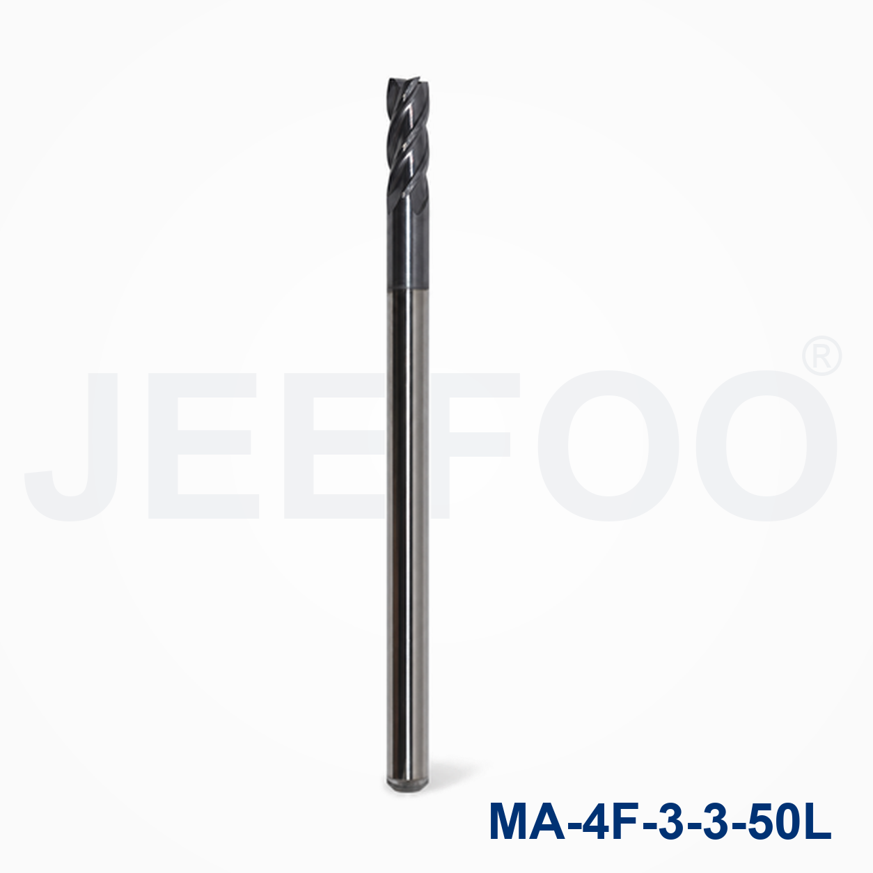 4Fx3x3x50L Solid Carbide Square End Mill cutting tool detail
