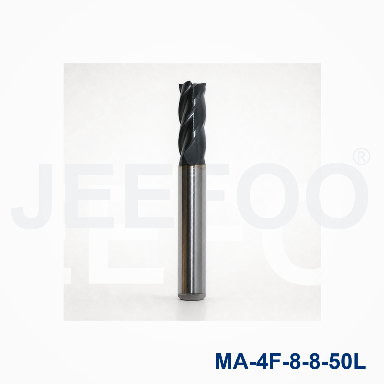 4Fx8x8x50L Solid Carbide Square End Mill cutting tool detail