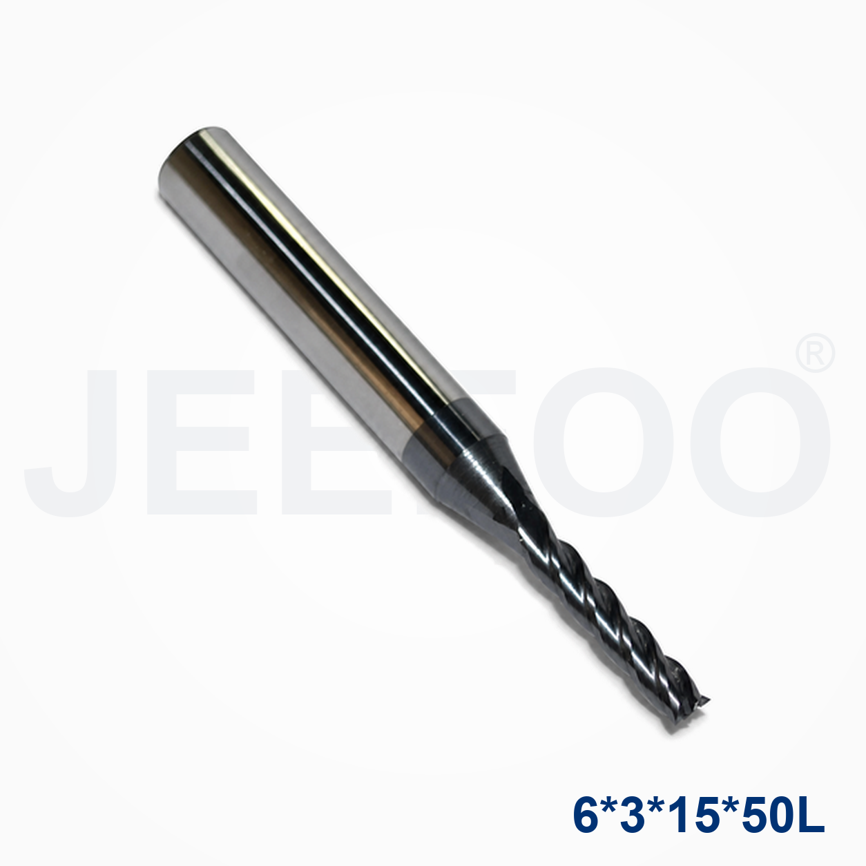 Coatedx6x3x15x50L Solid Carbide Square End Mill machining detail