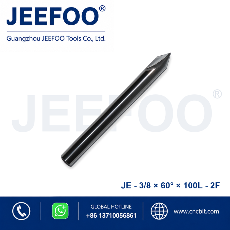 3/8x60°x100L Two Spiral Flute Chamfer Cutter product image