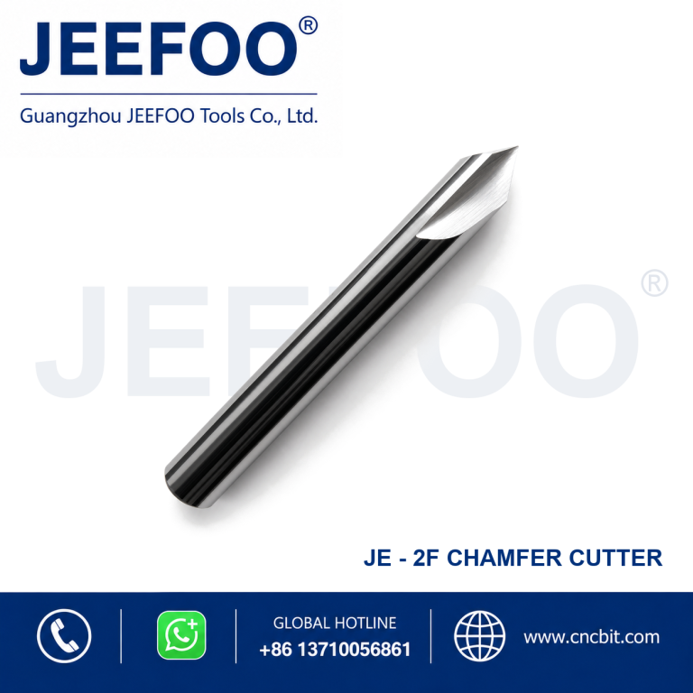 Solid Carbide Two Spiral Flute Cutter with Angle for Acrylic product image