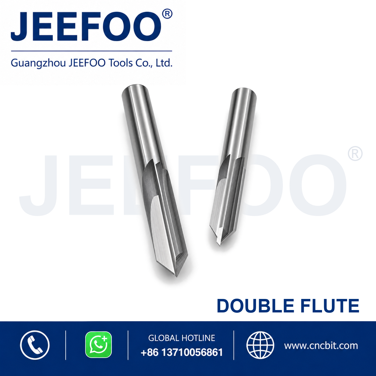 two straight flute cutter with angle 45° angle series