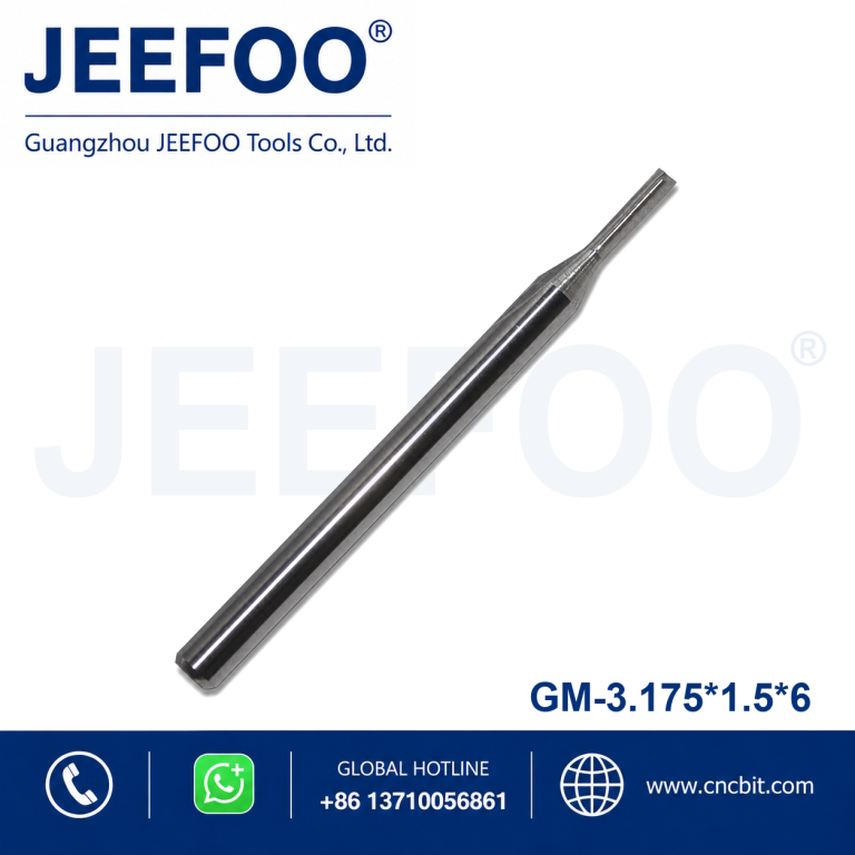 3.175x1.5x6 TungstenCarbidecncroutertools Twotraightrouter end mill for multilayer board,plywood,mdf,foam product image