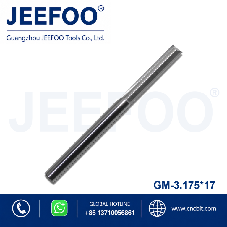 3.175x17 Two straight cutter, CNC Cutting Bits, Engraving Tools, two straight flute tools product image