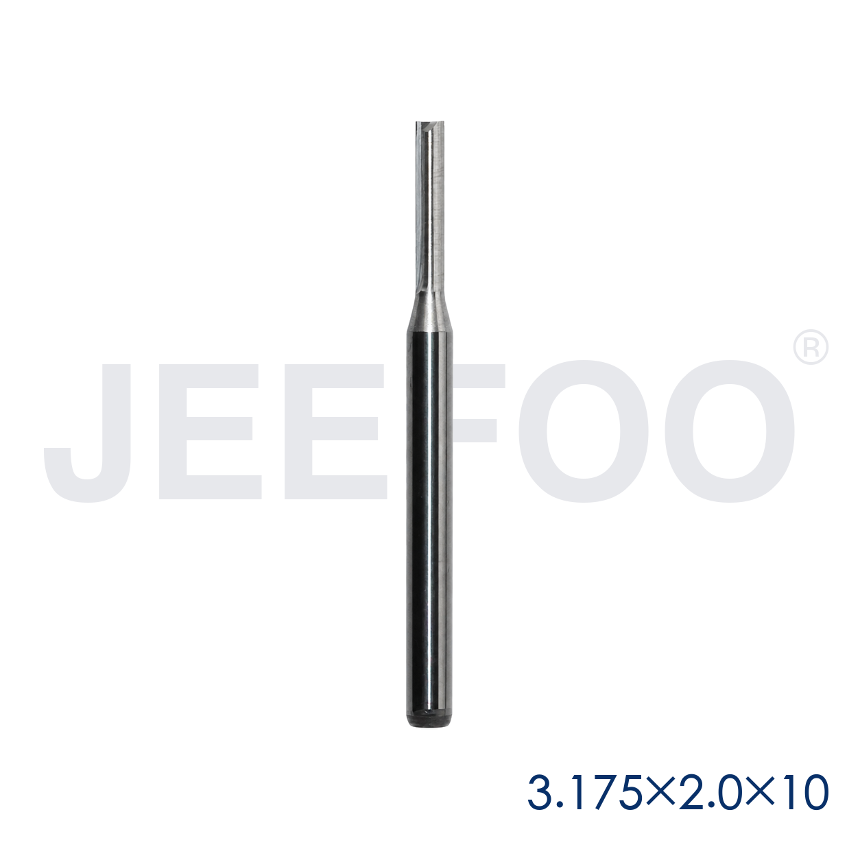 3.175x2.0x10 Two Straight Flute Bits detail A