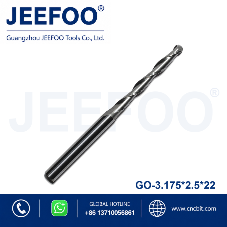 3.175x2.5x22 Solid Carbide Ball Nose Router Bit for Wood and Acrylic product image