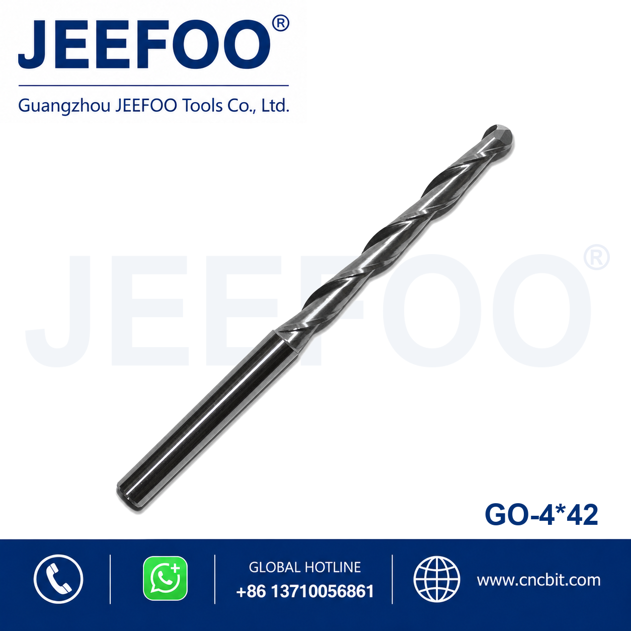4x42 two flute ball nose end mill