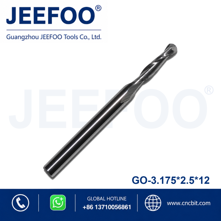 3.175x2.5x12 Tungsten Steel Ball Nose Cutter for Precision CNC Work product image