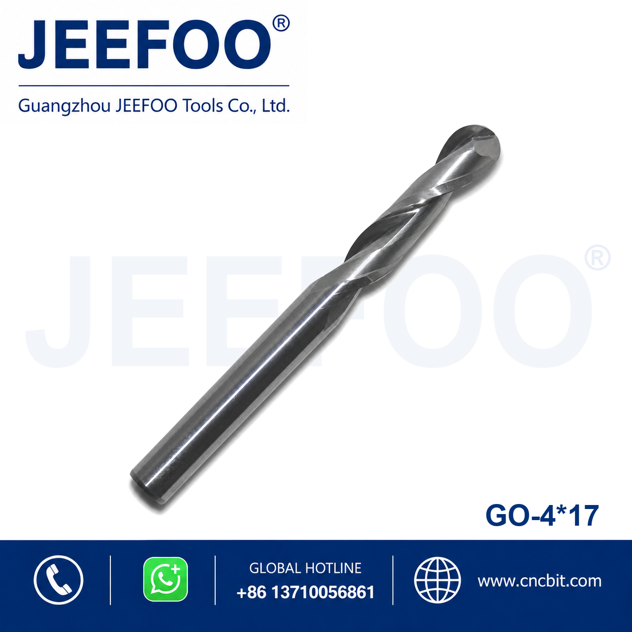4x17 two flute ball nose end mill