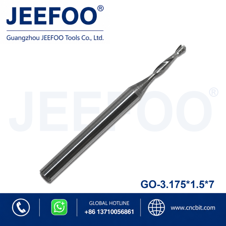 3.175x1.5x7 Tungsten Steel Ball Nose Cutter for Precision CNC Work product image