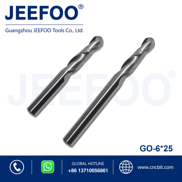 6x25 Solid Carbide Round Nose Router Bit for Detailed Engraving product image