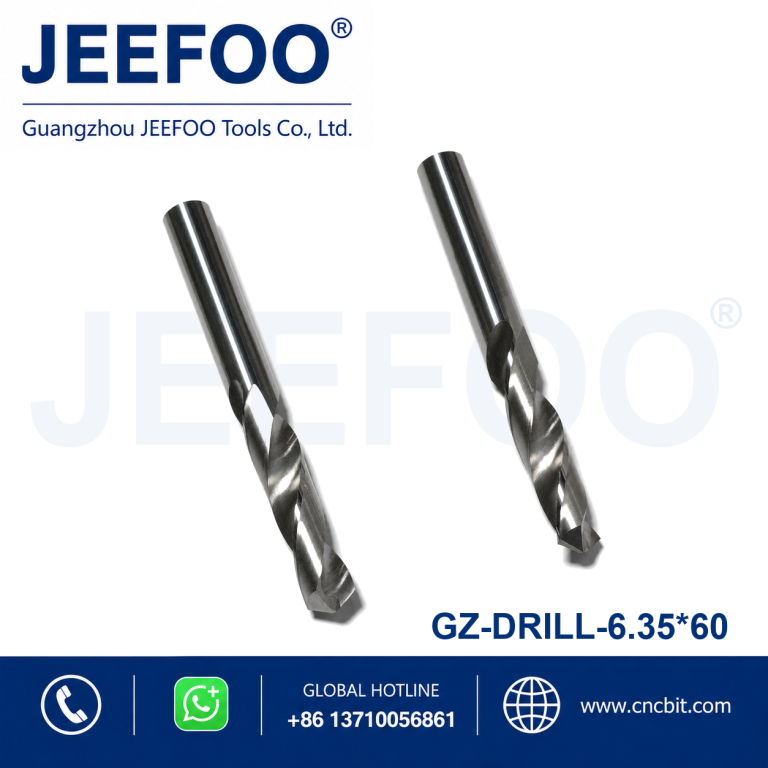 6.35x60 Straight Shank Twist Drill for CNC Router Machines product image