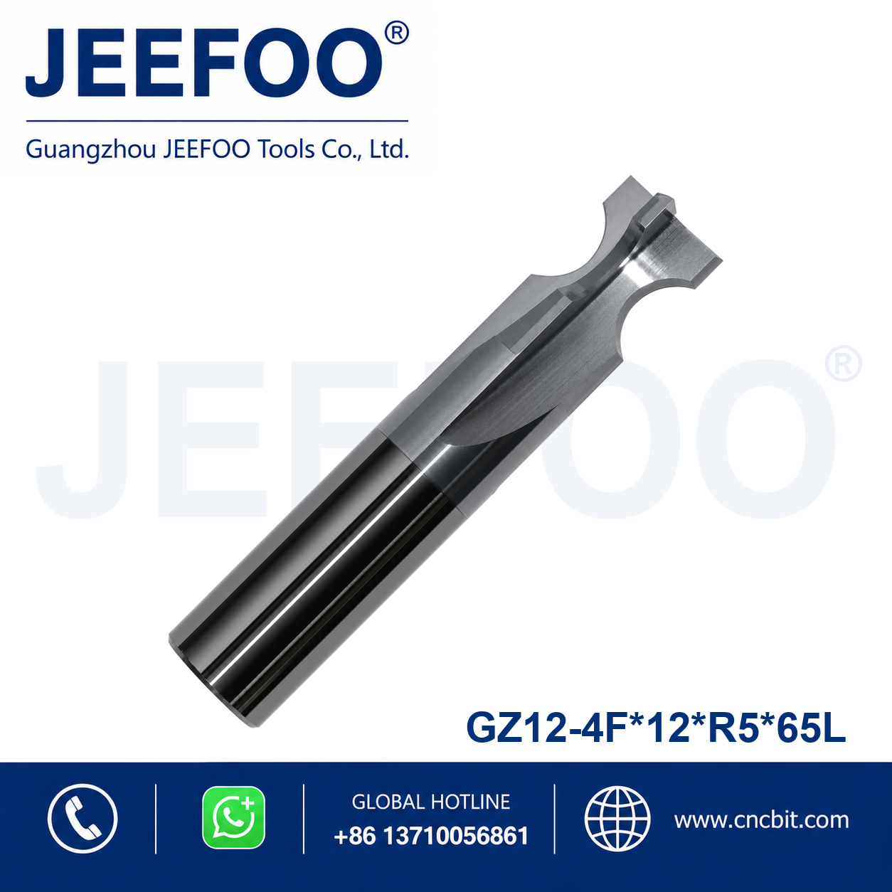 coated four flute inner R chamfering cutter 12xR5x65L