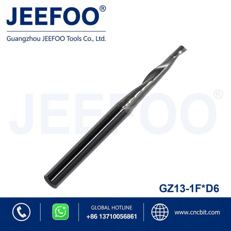 D6 Solid Carbide Single Flute CNC Engraving Bit product image