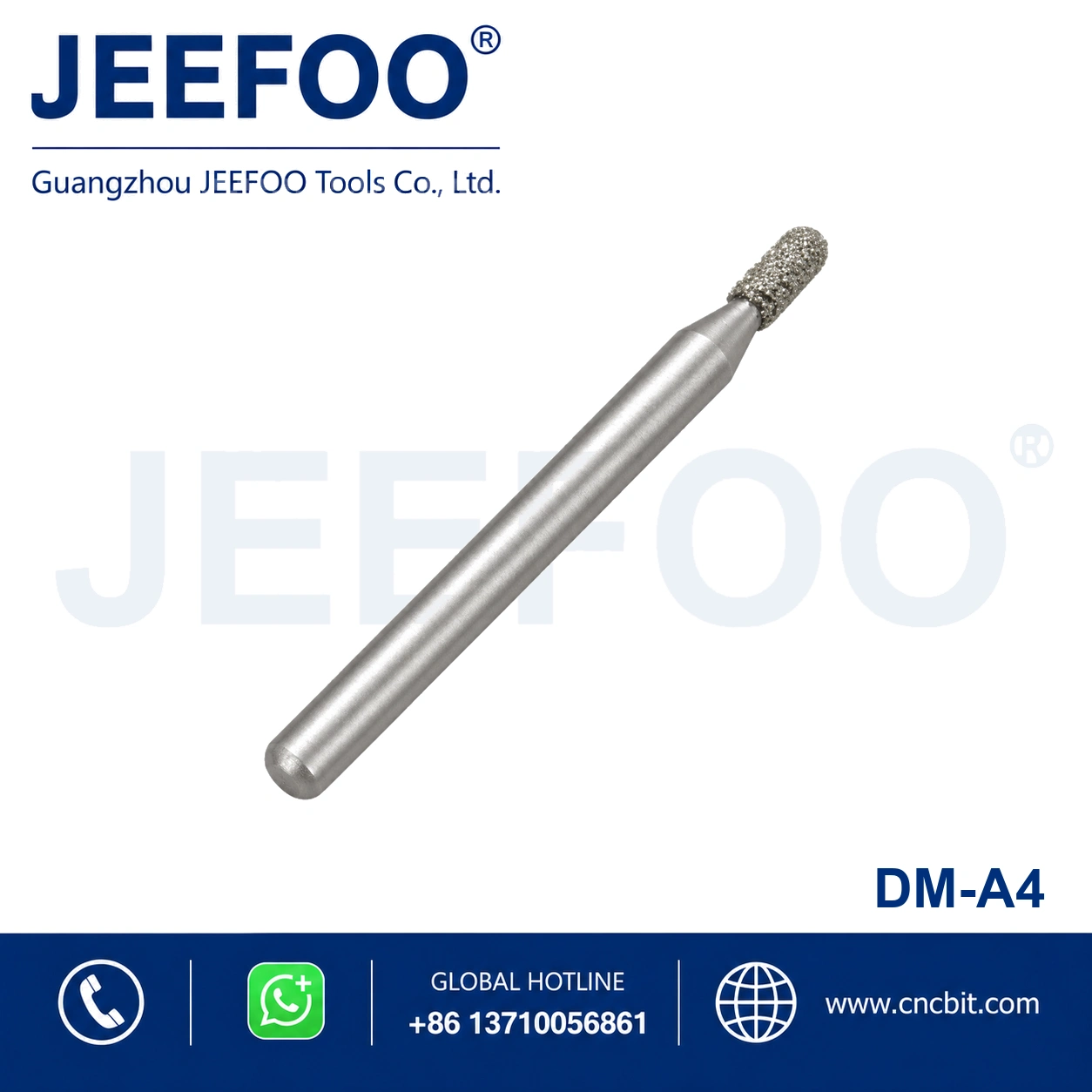 6-to-4mm Brazed Diamond Flat Bottom Stone Bit product image